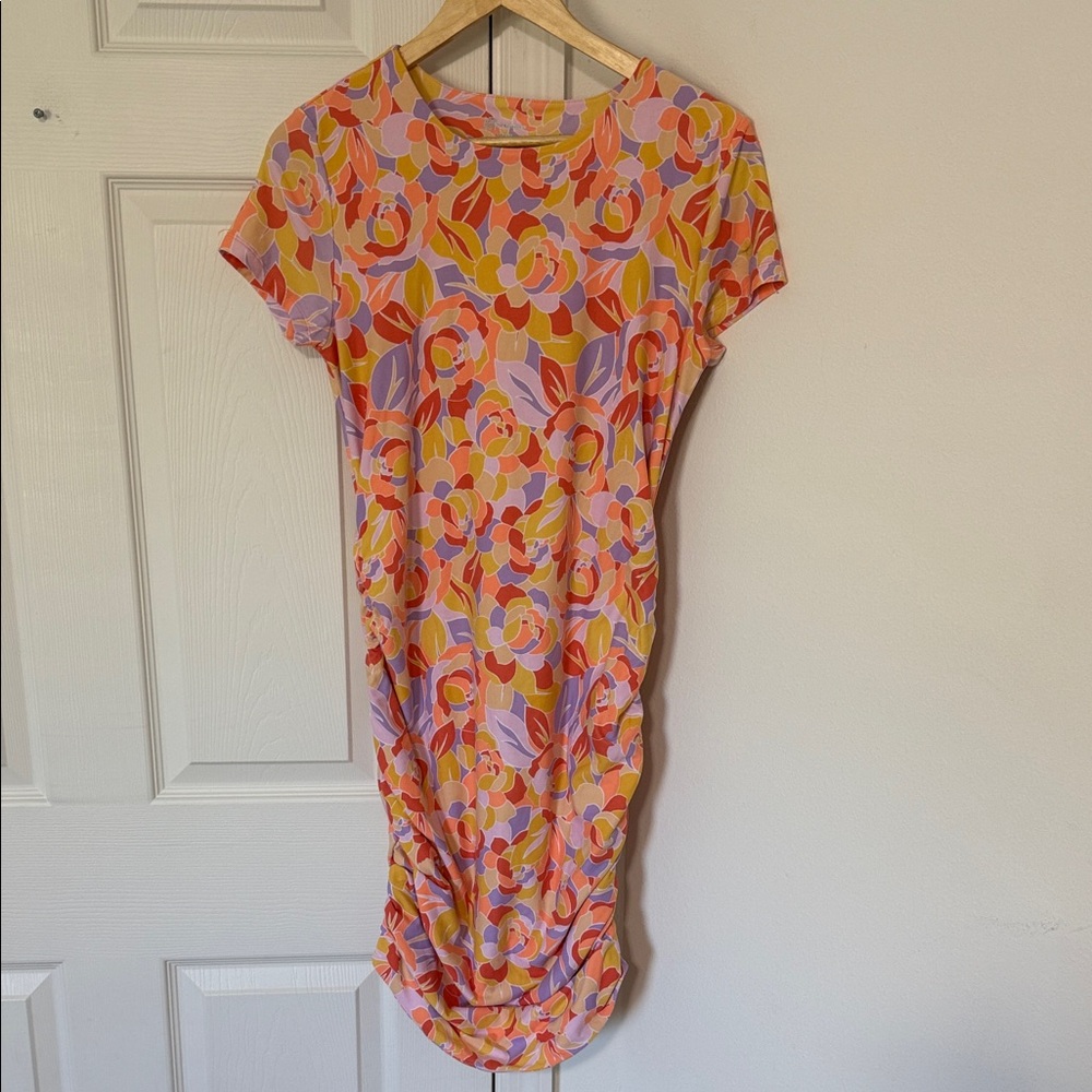 No Boundaries Floral Rushed Dress